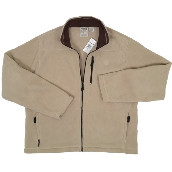 NEW Timberland Vintage Polartec Fleece Jacket!XXL Tan *RUNS BIG*